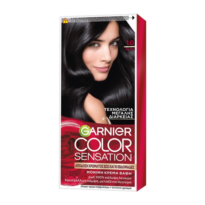 Garnier Color Sensation 1.0 Μαύρο, 40ml