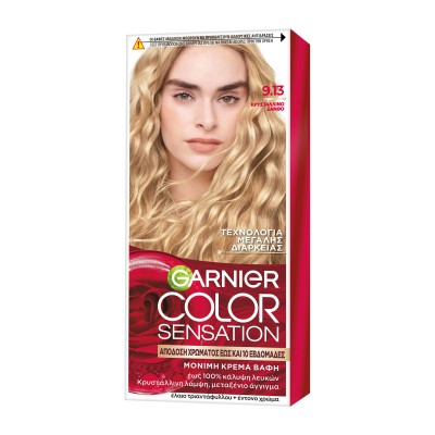Garnier Color Sensation 9.13 Κρυστάλλινο Ξανθό, 40ml