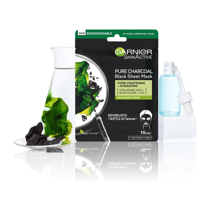 Garnier SkinActive Pure Charcoal Detox Tissue Mask, 28gr