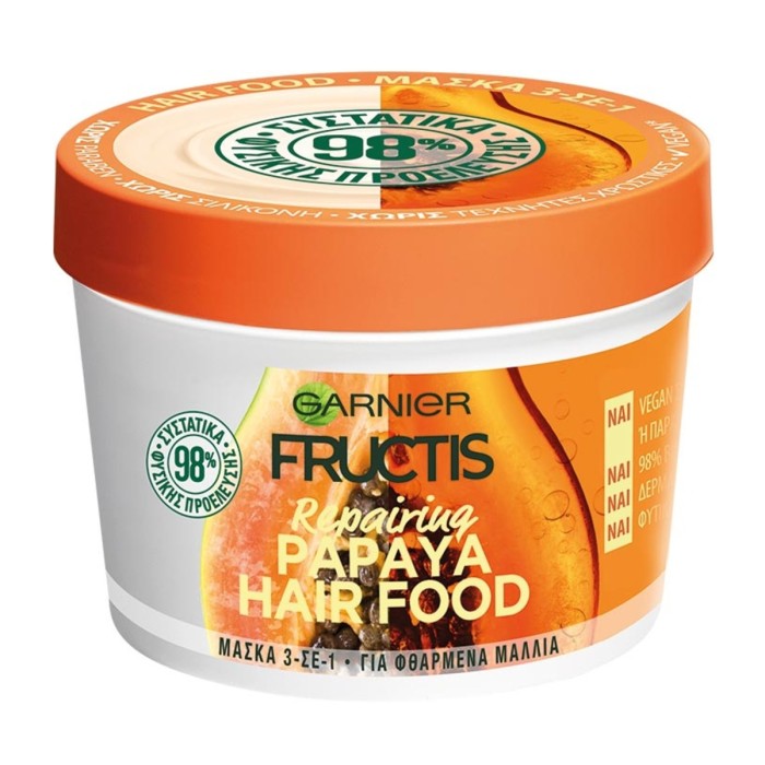 Fructis Hair Food Papayia Mask 3in1, 390ml