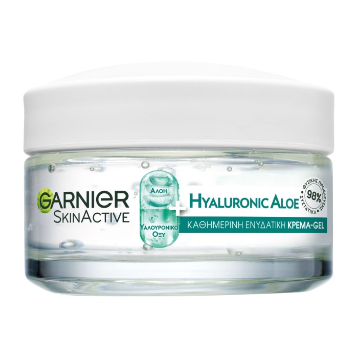 Garnier Hyaluronic Aloe - Ενυδατική Κρέμα - Τζελ Προσώπου με Αλόη & Υαλουρονικό Οξύ, 50ml