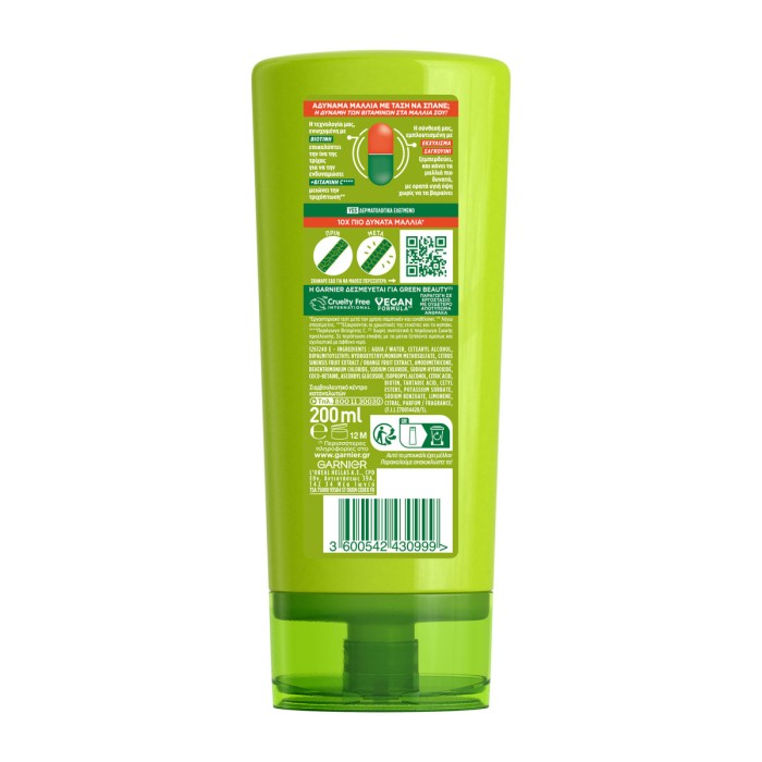 Fructis Vitamin & Strength Conditioner, 200ml