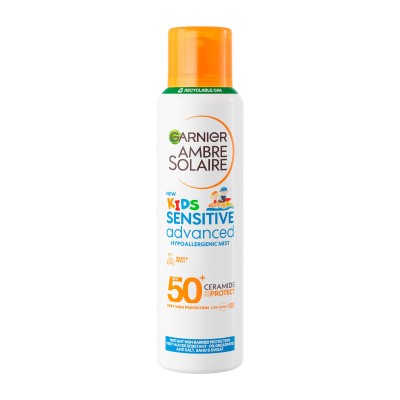 Garnier Ambre Solaire Kids Sensitive Advanced - Αντηλιακό για Ευαίσθητες Παιδικές Επιδερμίδες SPF50+, 150ml