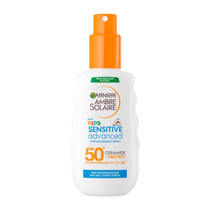Garnier Ambre Solaire Kids Sensitive Advanced - Παιδικό Αντηλιακό Σπρει SPF50+, 150ml
