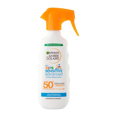 Garnier Ambre Solaire Kids Sensitive Advanced - Παιδικό Αντηλιακό Σπρει για Πρόσωπο Και Σώμα SPF50+, 270ml