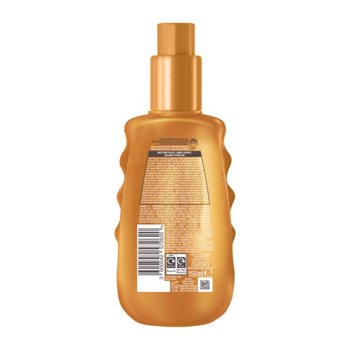 Garnier Ambre Solaire Ideal Bronze - Αντηλιακό Σπρει για Πρόσωπο & Σώμα SPF30, 150ml