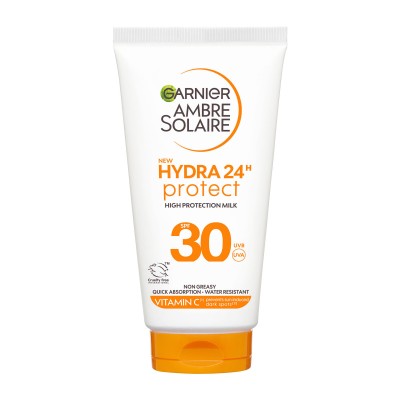 Garnier Ambre Solaire Hydra 24 Protect Milk SPF30 Travel Size, 50ml