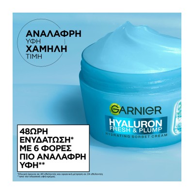 Garnier Hyaluron Hydrating Sorbet Cream 85ml