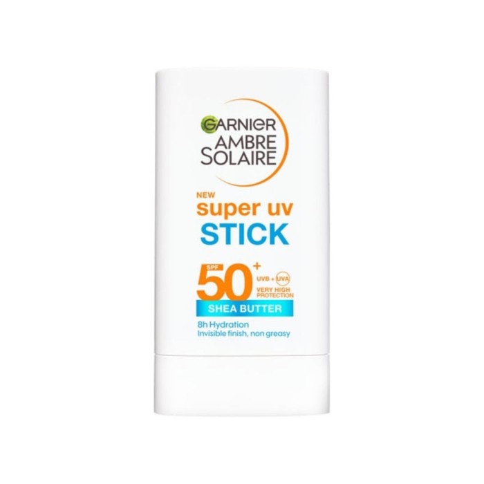 Garnier Ambre Solaire Super UV Stick Aντηλιακό Στικ Προσώπου SPF50+ 18g