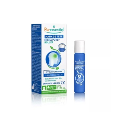 Puressentiel Migra Pure Headache Roll-On 9 Essential Oils 5ml
