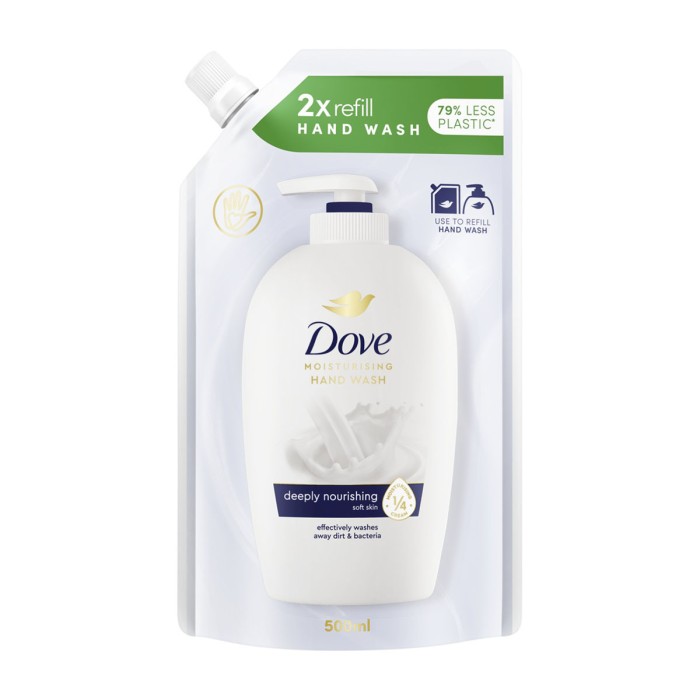 Dove Deeply Nourishing Liquid Cream Soap Refill 500ml