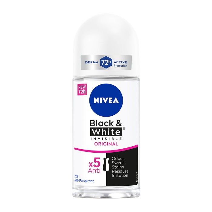 Nivea Deo Black & White Invisible Original Roll-On Γυναικείο Αποσμητικό 50ml