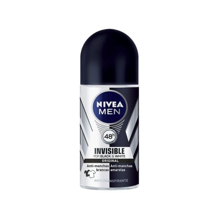 Nivea Men Deo Black & White Invisible Original Roll-on Ανδρικό Αποσμητικό 50ml