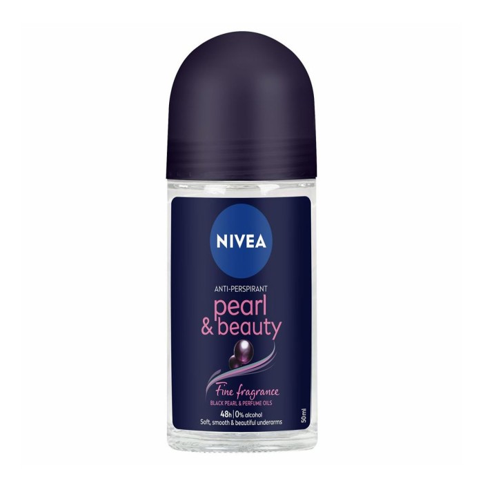 Nivea Deo Pearl & Beauty Black Pearl Roll-On Γυναικείο Αποσμητικό 50ml