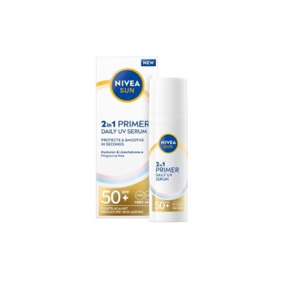 Nivea Sun 2in1 Primer Serum Αντηλιακός Ορός Προσώπου SPF50+ 30ml