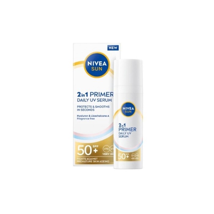 Nivea Sun 2in1 Primer Serum Αντηλιακός Ορός Προσώπου SPF50+ 30ml
