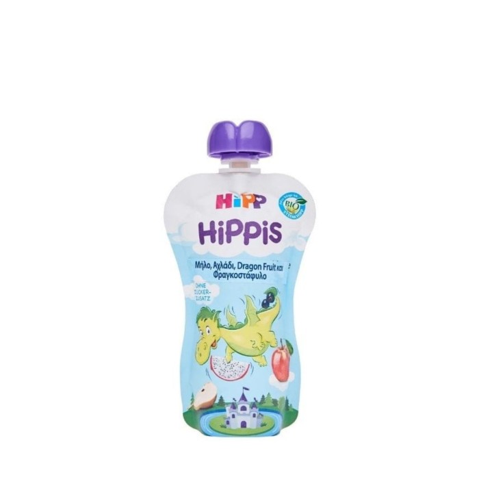 Hipp Fruit Puree with Apple - Pear - Blackcurrant - Dragon Fruit 100g