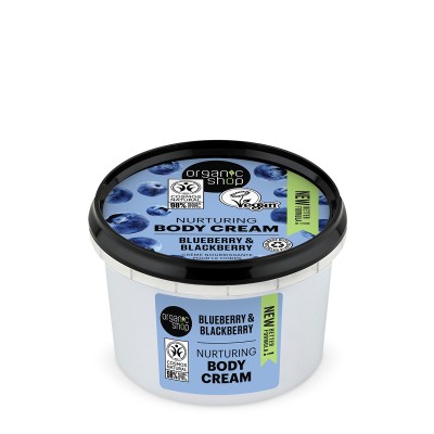 Organic Shop Θρεπτική Κρέμα Σώματος Blueberry & Blackberry, 250ml