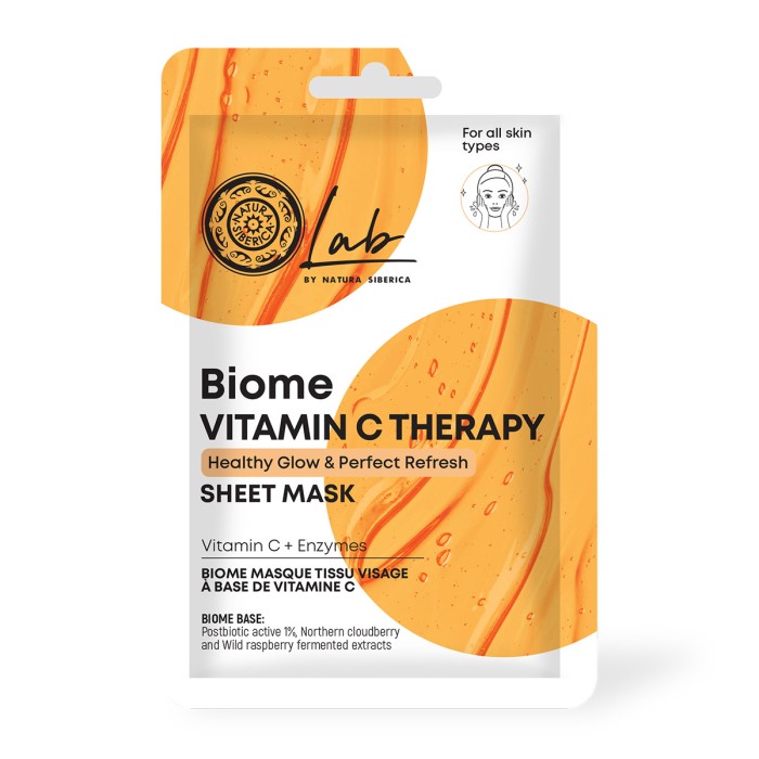 Natura Siberica Sheet Mask Lab Biome with Vitamin C