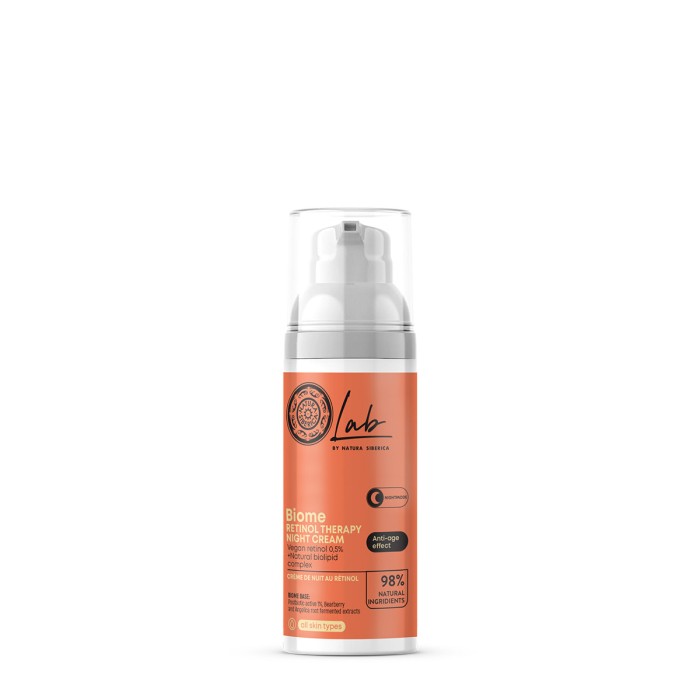 Natura Siberica Κρέμα Νυκτός Lab Biome με Ρετινόλη 50ml