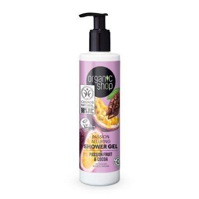 Organic Shop Αφρόλουτρο με Φρούτα του Πάθους & Κακάο 280ml