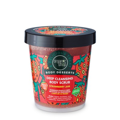 Organic Shop Body Desserts Απολεπιστικό Σώματος για Βαθύ Καθαρισμό Strawberry Jam, 450ml