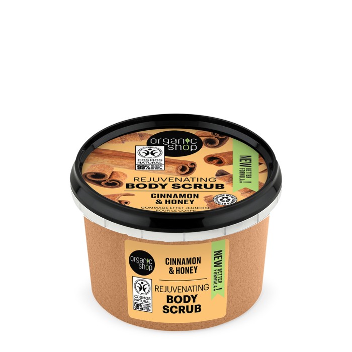 Organic Shop Απολεπιστικό Σώματος Honey Cinnamon, 250ml