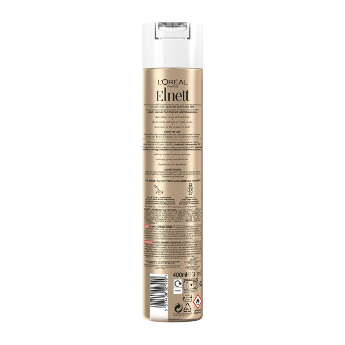 LOreal Paris Elnett Extra Strength - Λακ για Δυνατό Κράτημα, 400ml