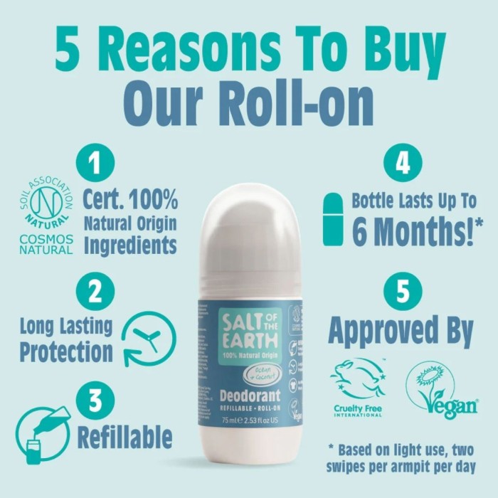 Salt of the Earth Ocean & Coconut Deodorant Refill 75ml