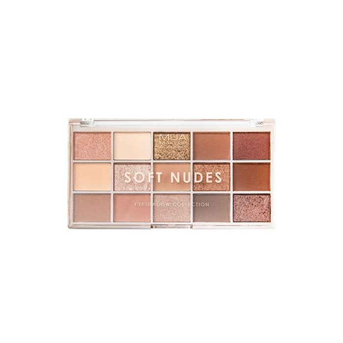 MUA 15 Shade Palette - Παλέτα Σκιών Soft Nudes
