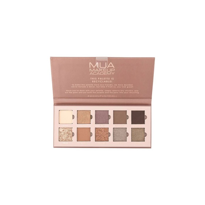 MUA 10 Shade Palette - Παλέτα Σκιών Velvet Nudes