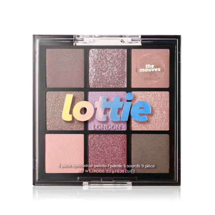 Lottie London 9 Shade Eyeshadow Palette The Mauves 7.2g