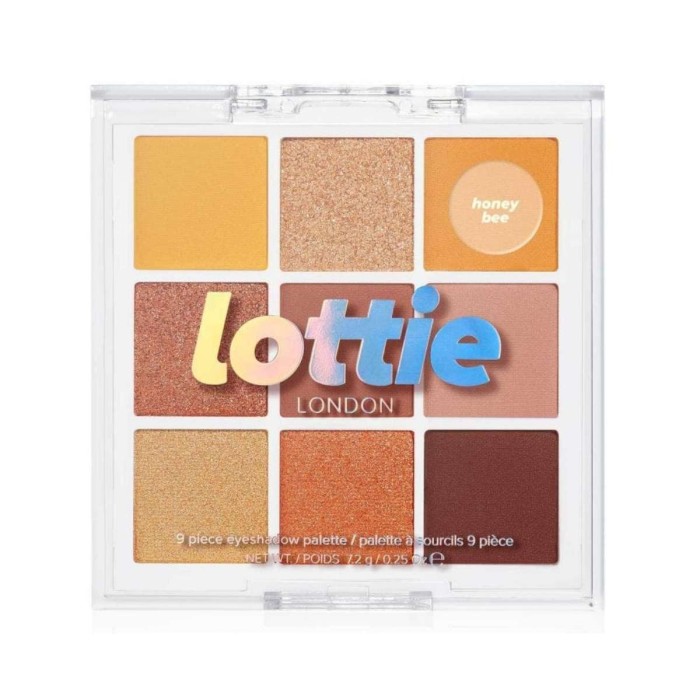 Lottie London 9 Shade Eyeshadow Palette Honey Bee 7.2g