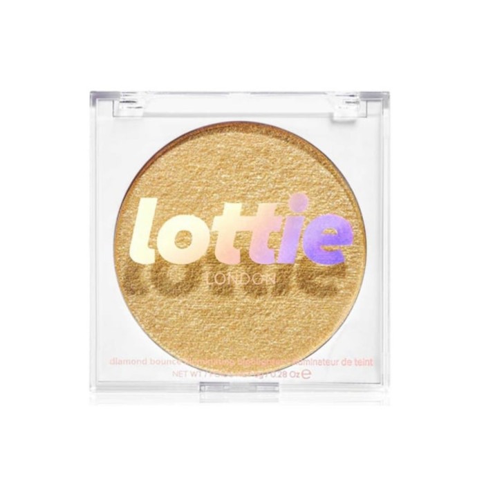 Lottie London Diamond Bounce Powder Highlighter Golden 8g