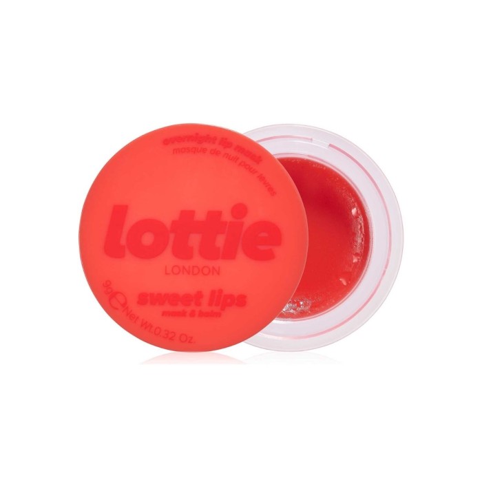Lottie London Overnight Lip Mask & Balm Μάσκα και Βάλσαμο Χειλιών Cherry Kiss 9g