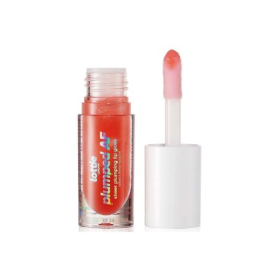 Lottie London Plumped AF Sheer Plumping Lip Gloss Peach Please 4.3ml