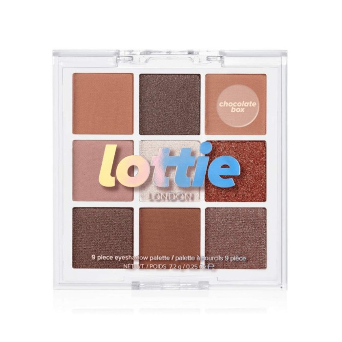 Lottie London 9 Shade Eyeshadow Palette Chocolate Box 7.2g