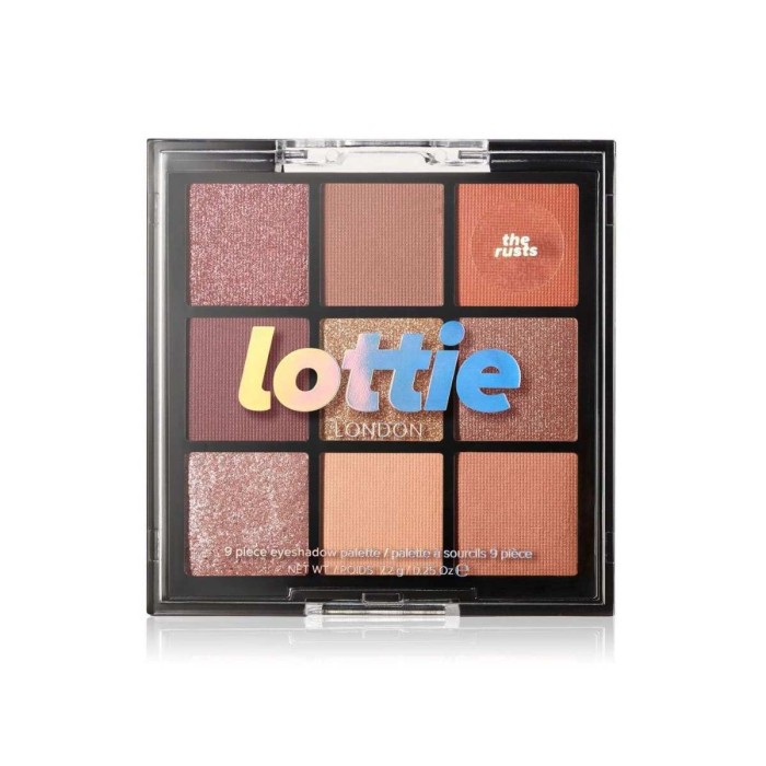 Lottie London 9 Shade Eyeshadow Palette The Rusts 7.2g