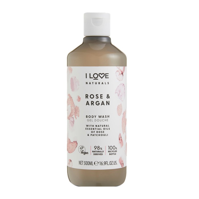 I Love Naturals Rose & Argan Αφρόλουτρο, 500ml