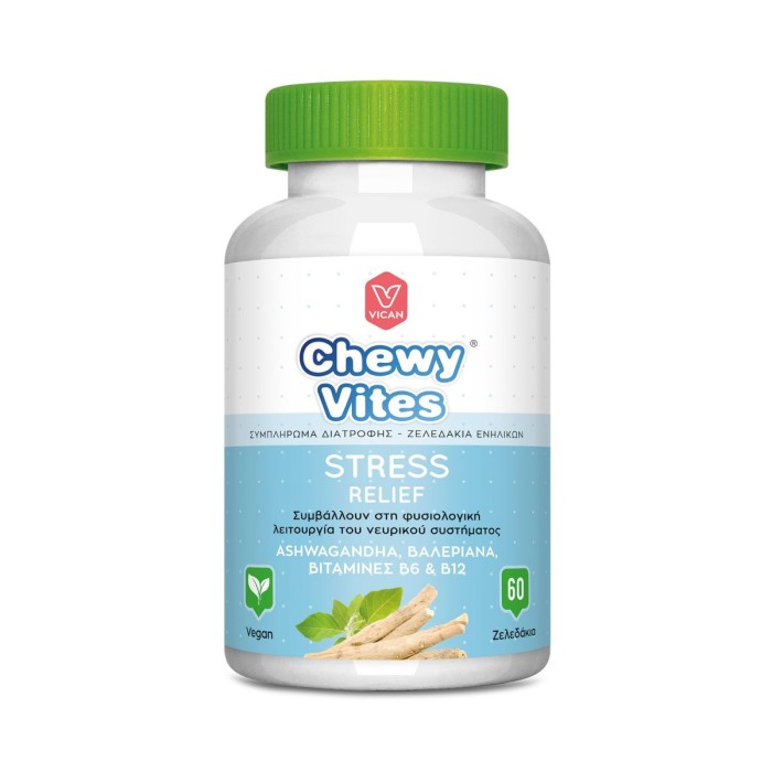Chewy Vites Adults Stress Relief Συμπληρώματα Διατροφής 60τμχ