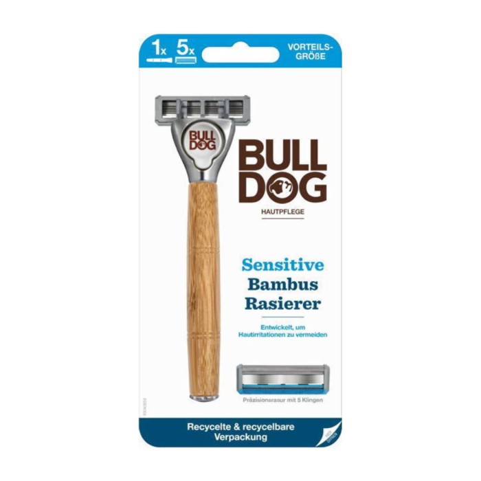 Bulldog Sensitive Ξυραφάκι με Ανταλλακτική Κεφαλή 5 Λεπίδων