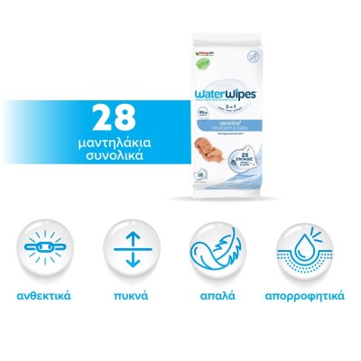 WaterWipes Bio 28 Μαντηλάκια