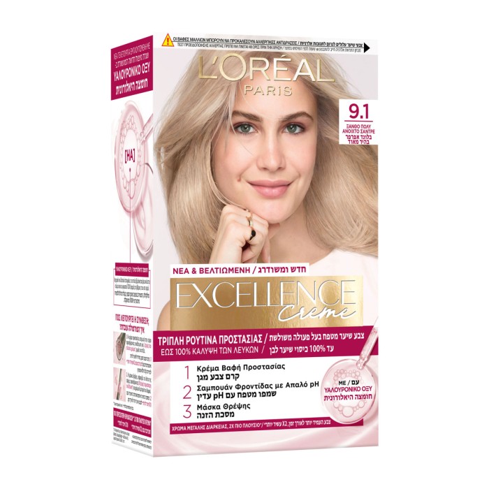LOreal Paris Excellence Creme No 9.1 Very Light Blond, 48ml