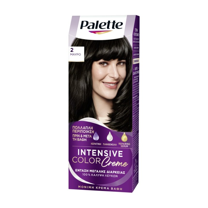 Palette Permanent Cream Hair Color 2 Black