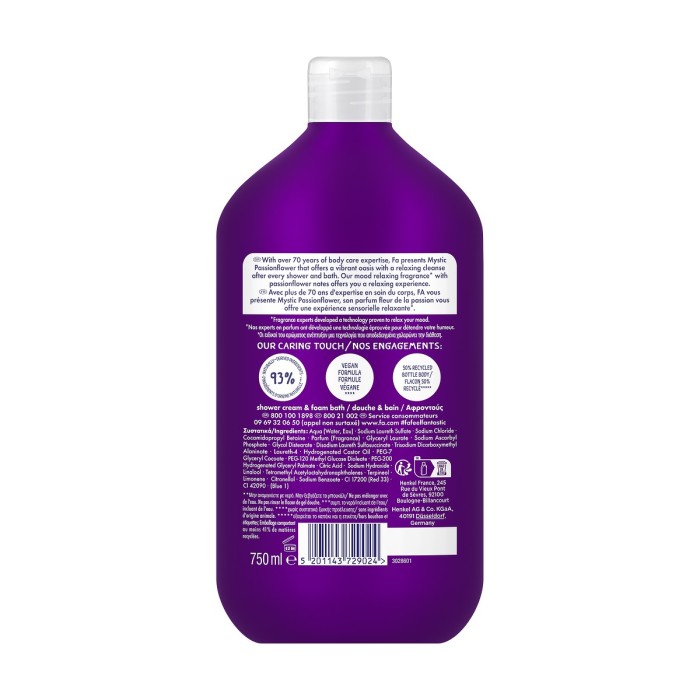 Fa Mystic Passionflower Shower Gel 750ml