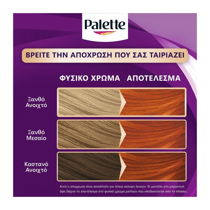 Palette Permanent Cream Hair Color 7.77 Blonde Intense Copper