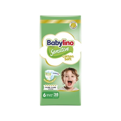 Babylino Sensitive Economy No6 13-18kg Βρεφικές Πάνες 38τμχ