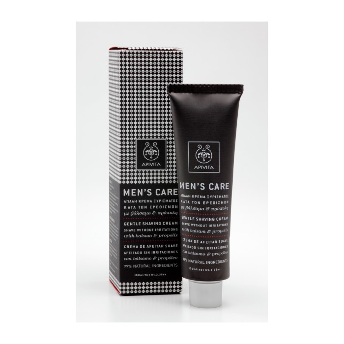 Apivita Gentle Anti-Irritation Shaving Cream 100ml