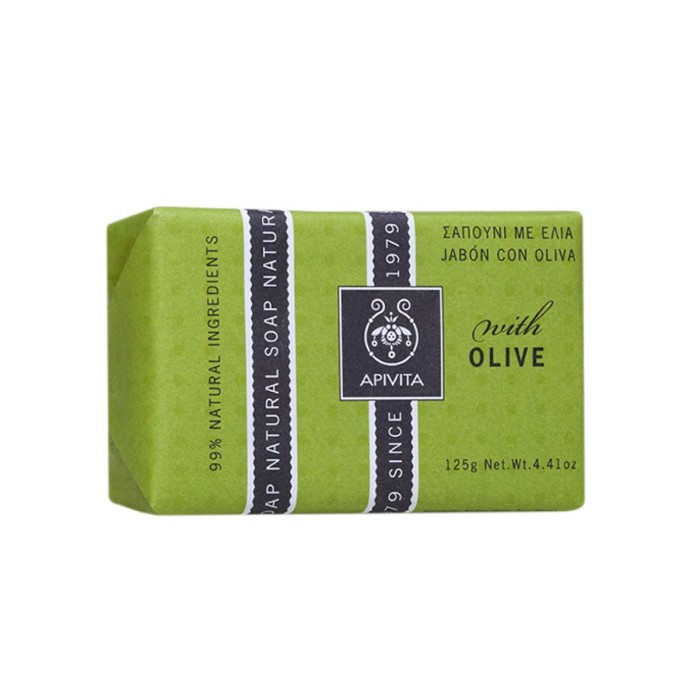 Apivita Natural Soap with Olive Oil for Dry Skin 125g