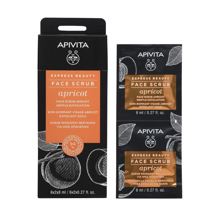 Apivita Express Beauty Scrub Προσώπου με Βερύκοκο 2x8ml